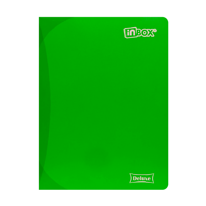Cuaderno Inbox Deluxe A4 72Hjs Rayado Color Entero -  Marco Rojo