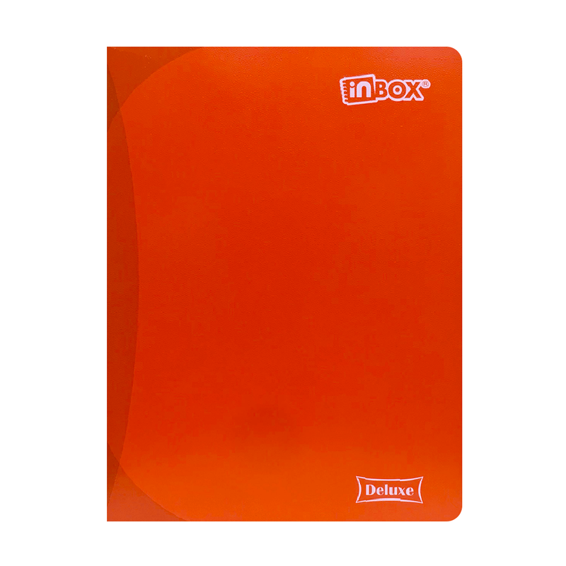 Cuaderno Inbox Deluxe A4 72Hj Triple Reglón Color Entero -  Marco Rojo