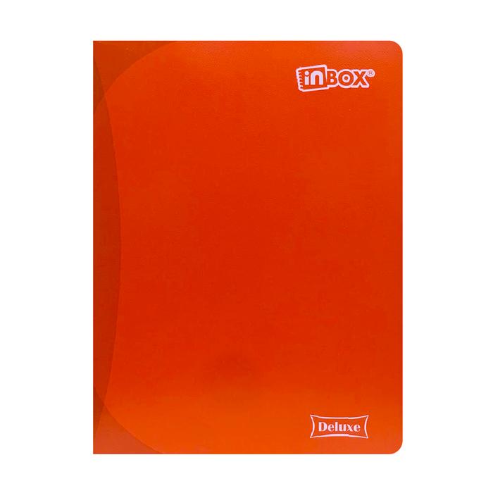 Cuaderno Inbox Deluxe A4 72Hj Triple Reglón Color Entero -  Marco Rojo