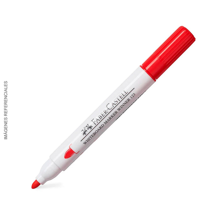 Plumon Faber Winner 123 para Pizarra  2.2Mm Rojo