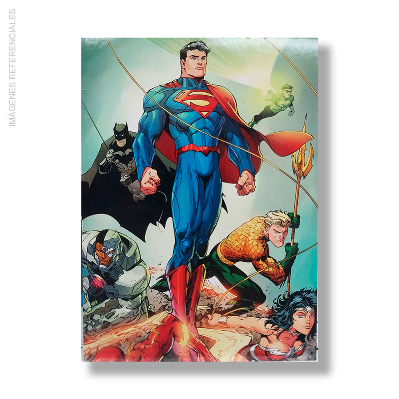 Block Encolado Super Heroes - cuadriculado A5 50Hjs