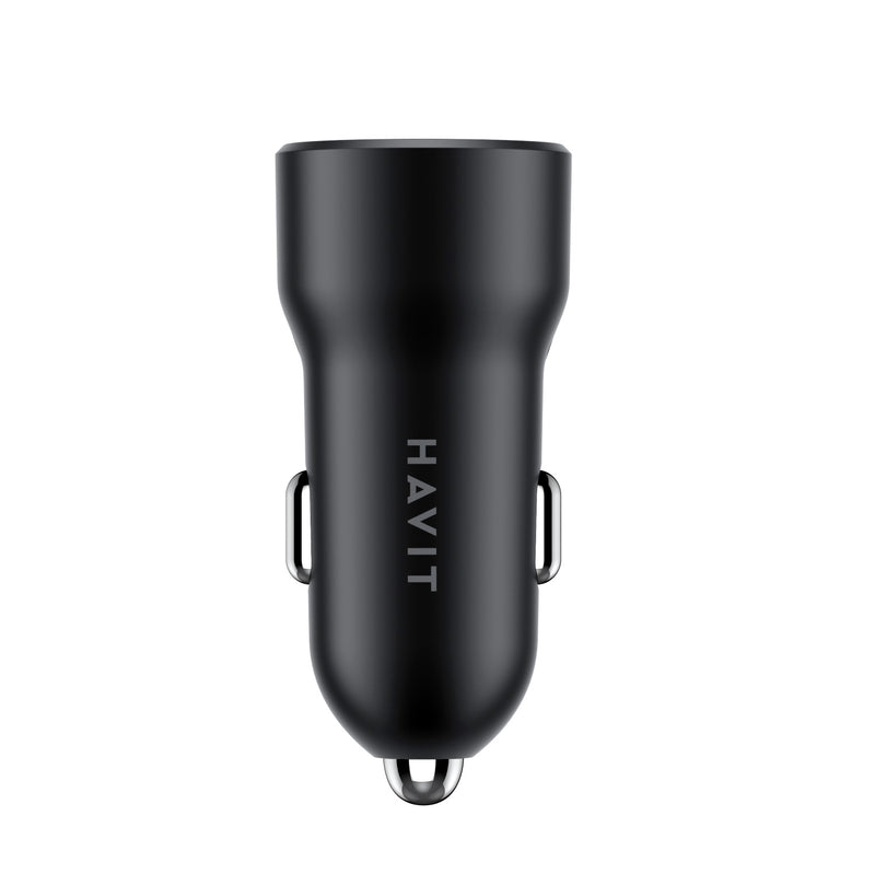 Cargador Havit Hv-Cc613 Portatil P/Auto Negro