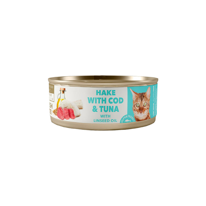 Amity Hake With Cod And Tuna Sterilized Cat Wet Food 80 Gr