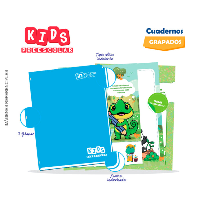 Cuaderno Inbox Kids Grapado A4 72H 60Gr 1X1