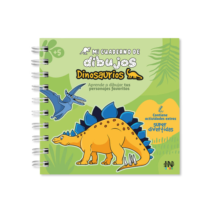 Cuaderno De Dibujos Ingenial Kids Dinosaurios