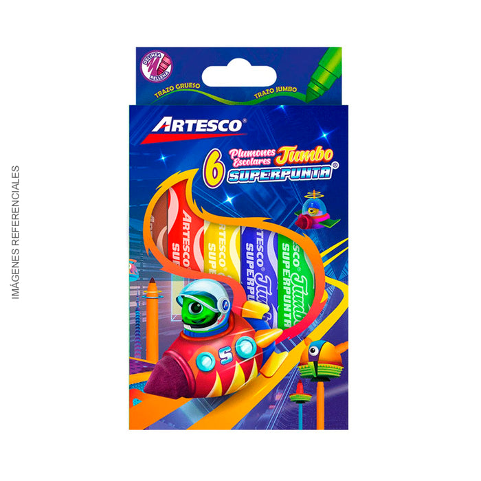 Plumon Artesco Jumbo Superpunta X6