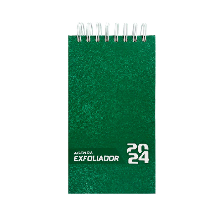 Exfoliador 2024 Ekn C/Base Iman (12X21Cm) T/Memo T/Cuero Verde