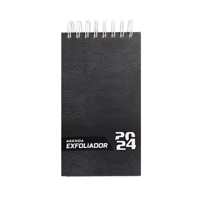 Exfoliador 2024 Ekn C/Base Iman (12X21Cm) T/Memo T/Cuero Negro