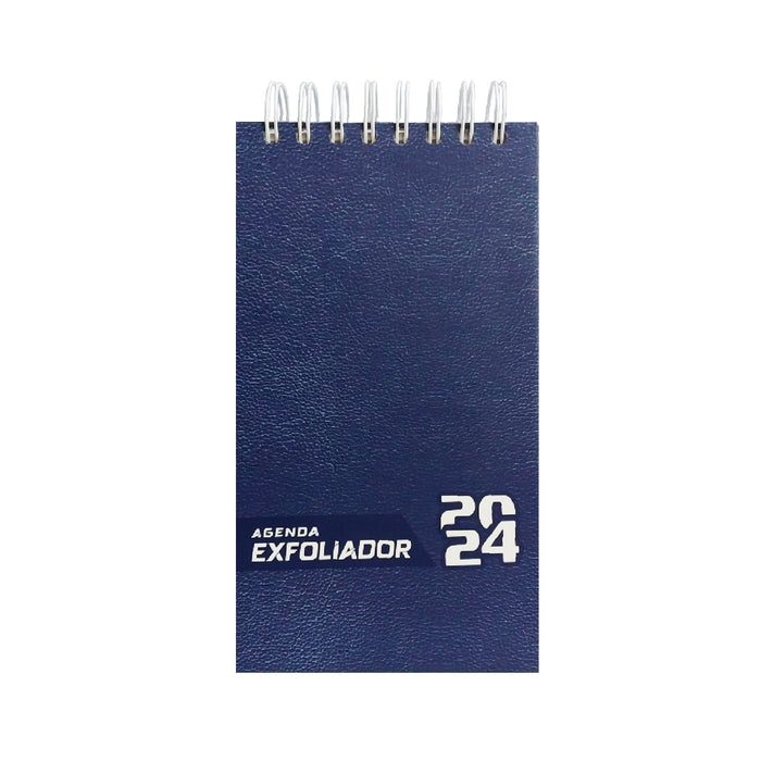 Exfoliador 2024 Ekn C/Base Iman (12X21Cm) T/Memo T/Cuero Azul