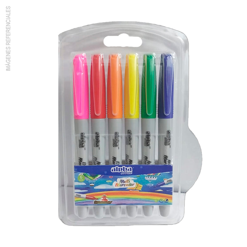 Marcador /Multimarcador Alpha  Ao X 6