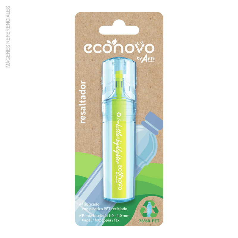Resaltador Arti Eco Novo Amarillo  Bli X 1 (Teco-200/24Bl)