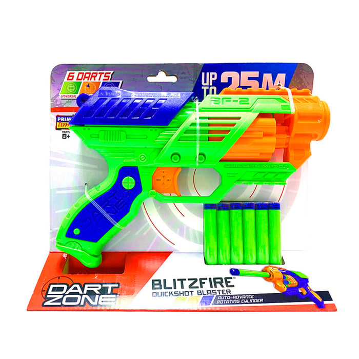 Dart Zone Blitzfire Tiro Rapido Blaster X1