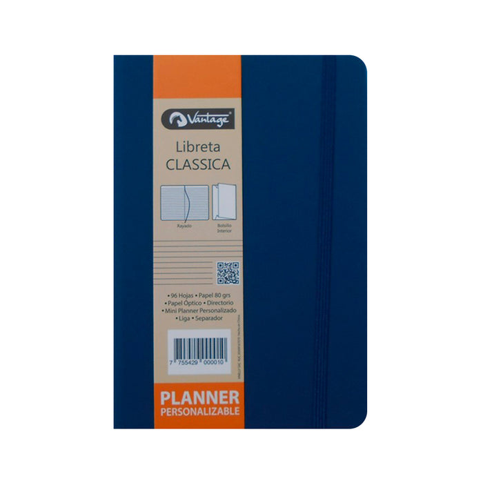 Libreta Vantage Classica Azul 14X21