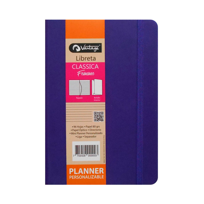 Libreta Vantage Classica Femme Lila 14X21 Most