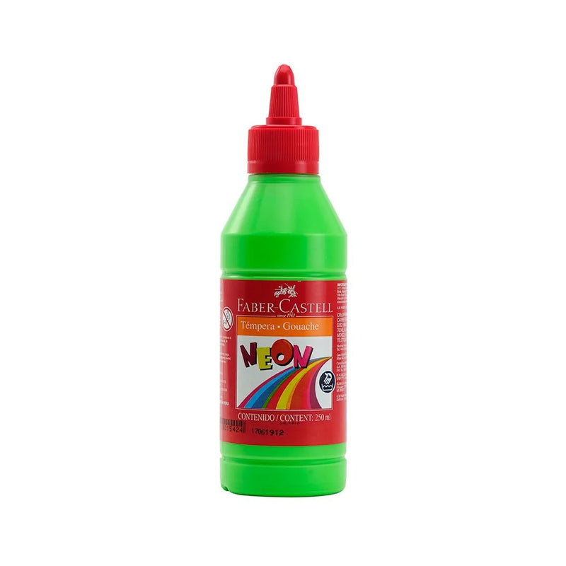 Tempera Faber  Neon Verde (x250 ml)