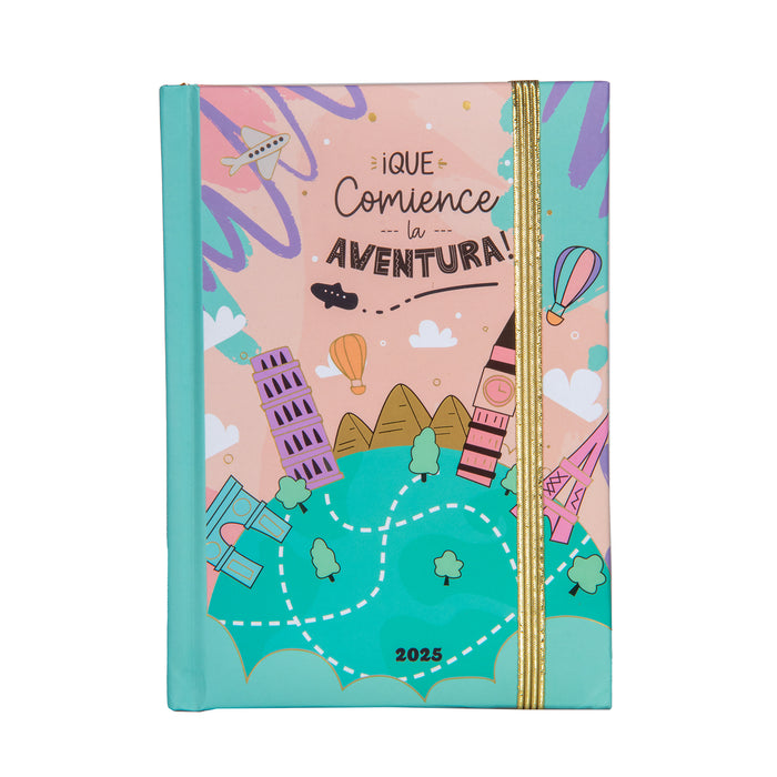 Agenda Artesco 2025 Mujer Travel C/Lapic Gl32 Dorado