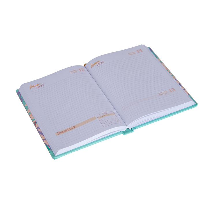 Agenda Artesco 2025 Mujer Travel C/Lapic Gl32 Dorado