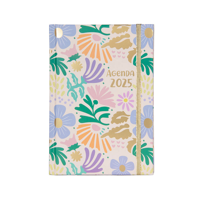 Agenda Artesco 2025 Trendy Golden Renace C/Lapic Gl32 Dorado