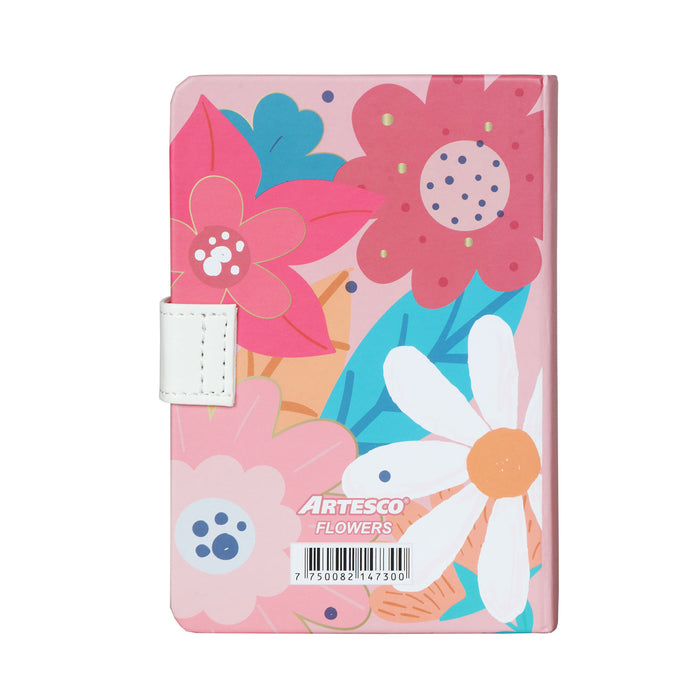 Libreta Artesco Iman Pocket Flowers