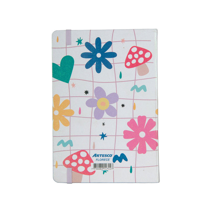 Libreta Artesco Glitter C/L Florece