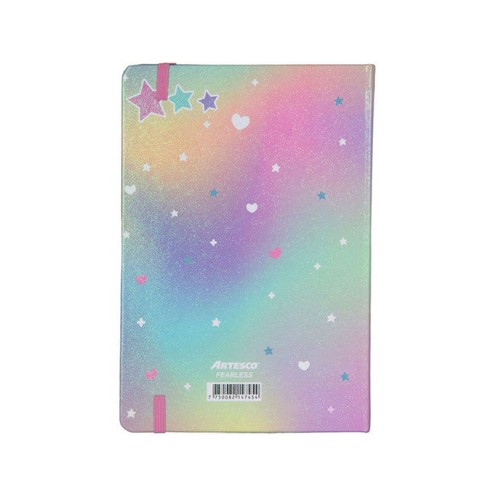 Libreta Artesco Glitter C/L Fearless