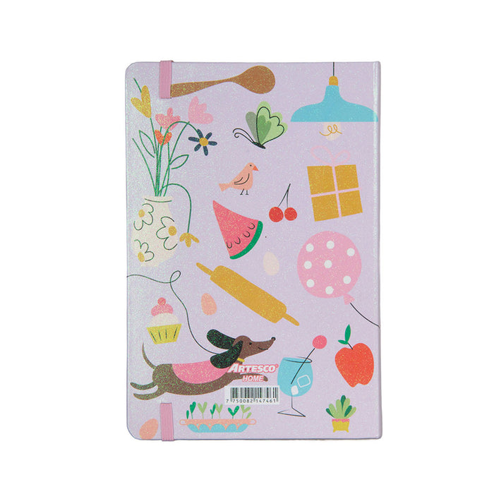 Libreta Artesco Glitter C/L Home