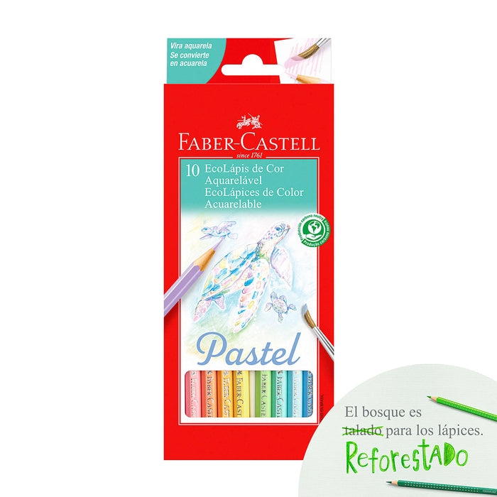 Colores Faber (116152) Acuarelables Pastel X10