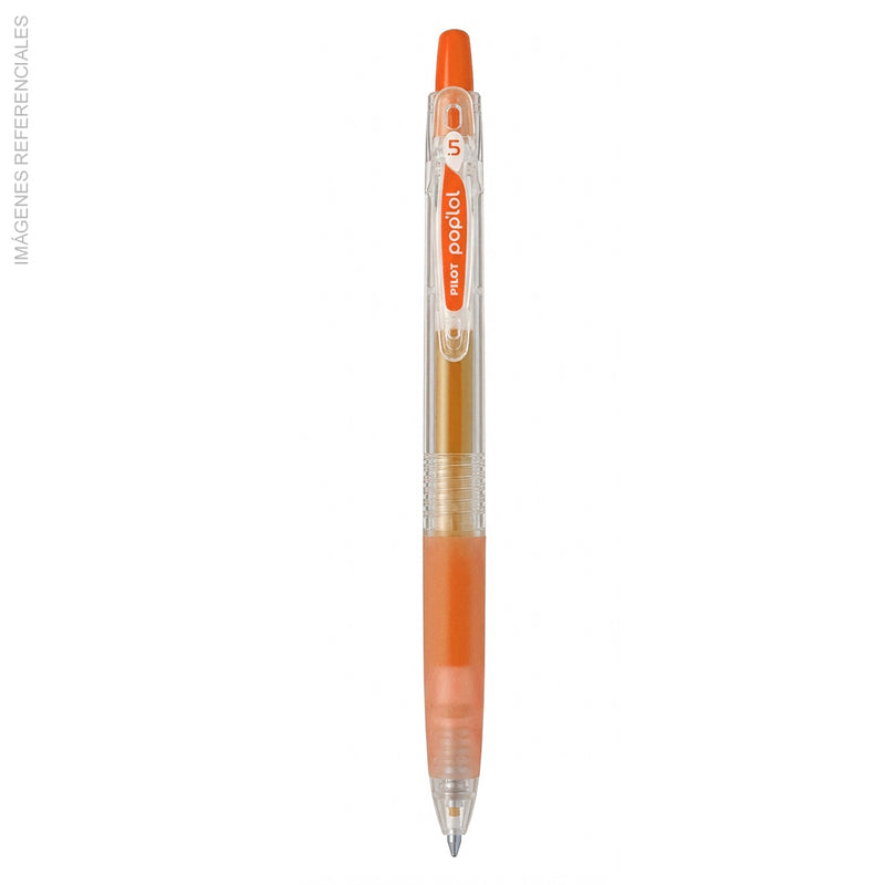 Boligrafo Pilot Tinta / Gel Pop Lop (Bl-Pl-5) Naranja
