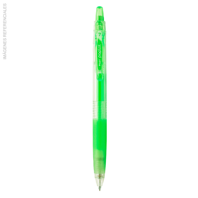 Boligrafo Pilot Tinta / Gel Pop Lol (Bl-Pl-7) Verde Neon