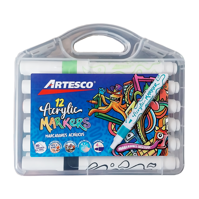 Marcador Artesco Acrilicos X 12