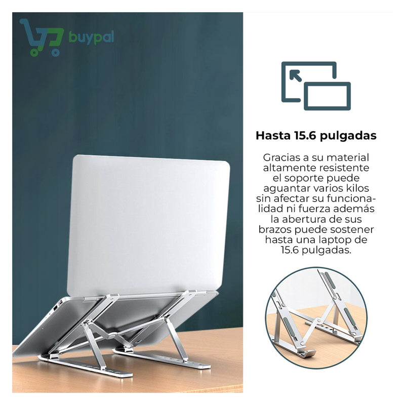 Soporte Laptop Aluminio Plegable