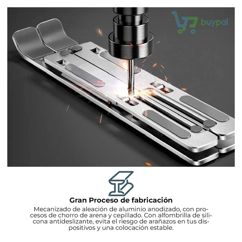 Soporte Laptop Aluminio Plegable