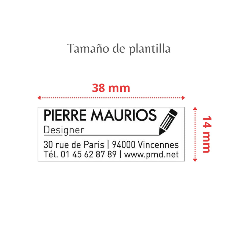 Sello Trodat Pocket 9512 Printy (47X18Mm) Negro