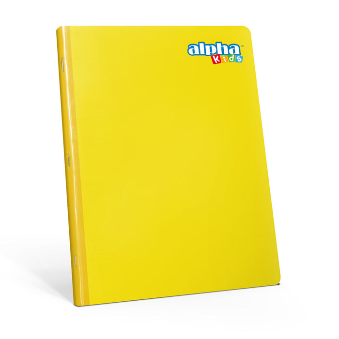 Cuaderno Alpha Grapado Carta Triple Kids Marco Rojo 80Hjs