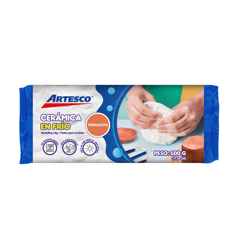 Ceramica Artesco  En Frio En Barra Terracota  500Gr