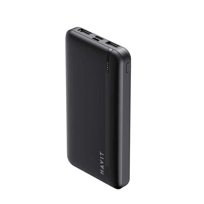 Cargador Portátil Power Bank 10,000Mah Havit Hv-Pb89 Dual Carga Inteligente C/Negro