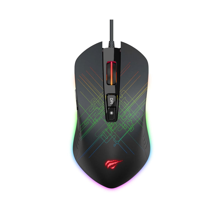 Mouse Gamer Rgb Gamenote Havit Ms1019 7 Botones Programable C/Negro