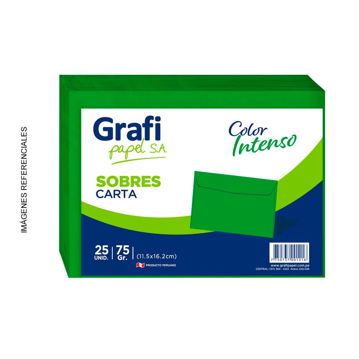 Sobre Grafipapel Bond Carta 75G Verde