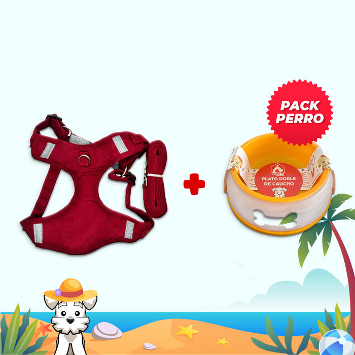 Pack Pechera 01: Colors Rojo L (231750) + Plato Doble Caucho (175231)
