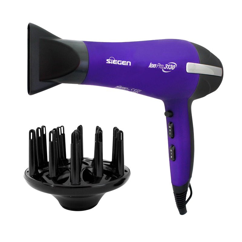Secador De Cabello Profesional Sg-3130 Morada Siegen
