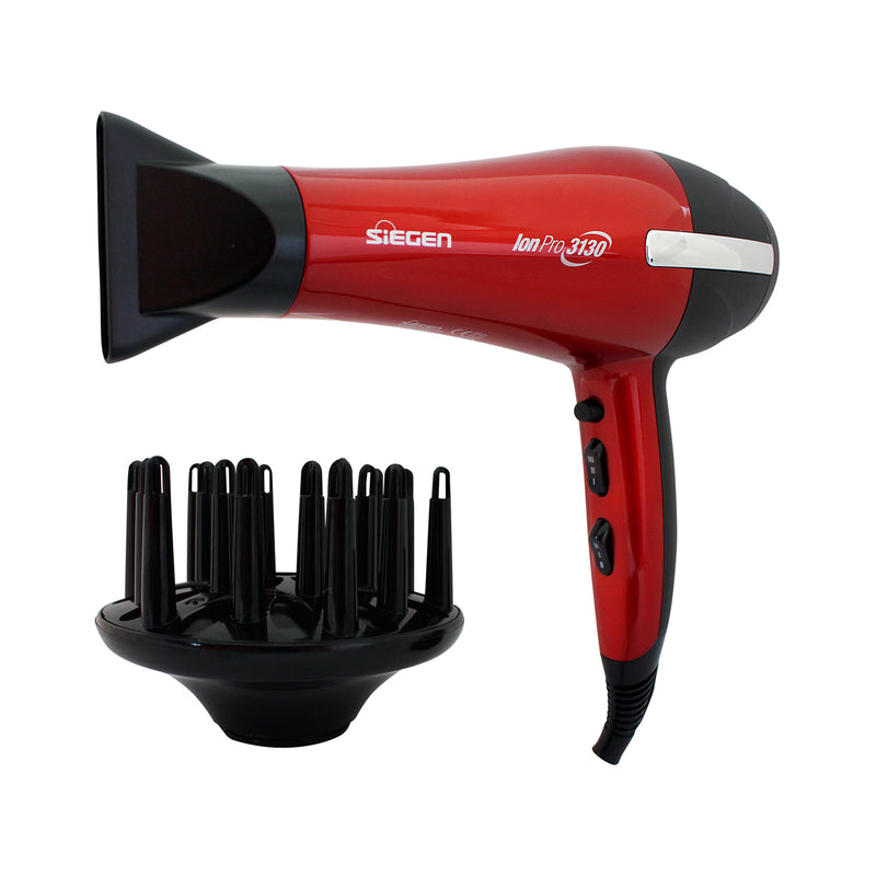 Secador De Cabello Profesional Sg-3130 Roja Siegen