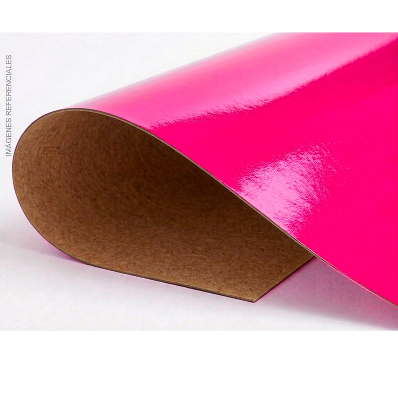 Cartulina Plastificada (49 X 68Cm) (X2) Fucsia