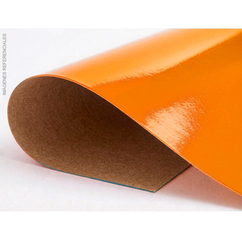 Cartulina Plastificada (49 X 68Cm) (X2) Naranja