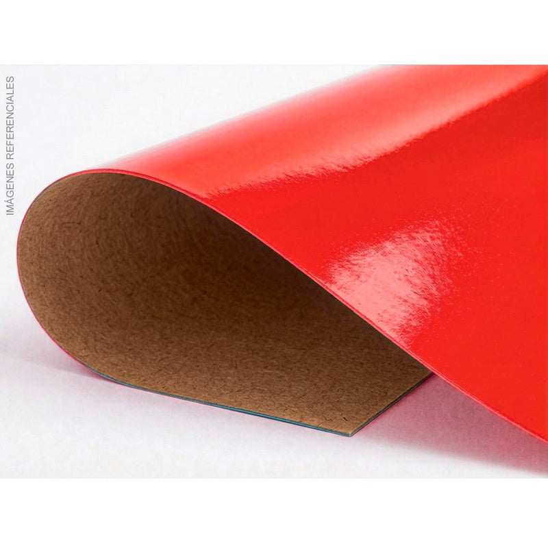 Cartulina Plastificada (49 X 68Cm) (X2) Rojo