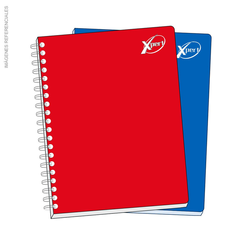 Cuaderno Espiralado Cuadriculado X-Pert A4 170 Hojas (56Grs) Tapa carton - Color Entero