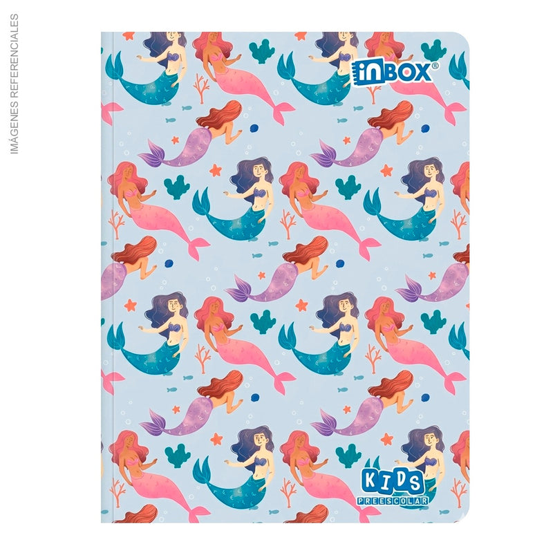Cuaderno Inbox Kids Grapado A4 72Hj 60Gr Triple Kids Con / Diseño Marco Rojo