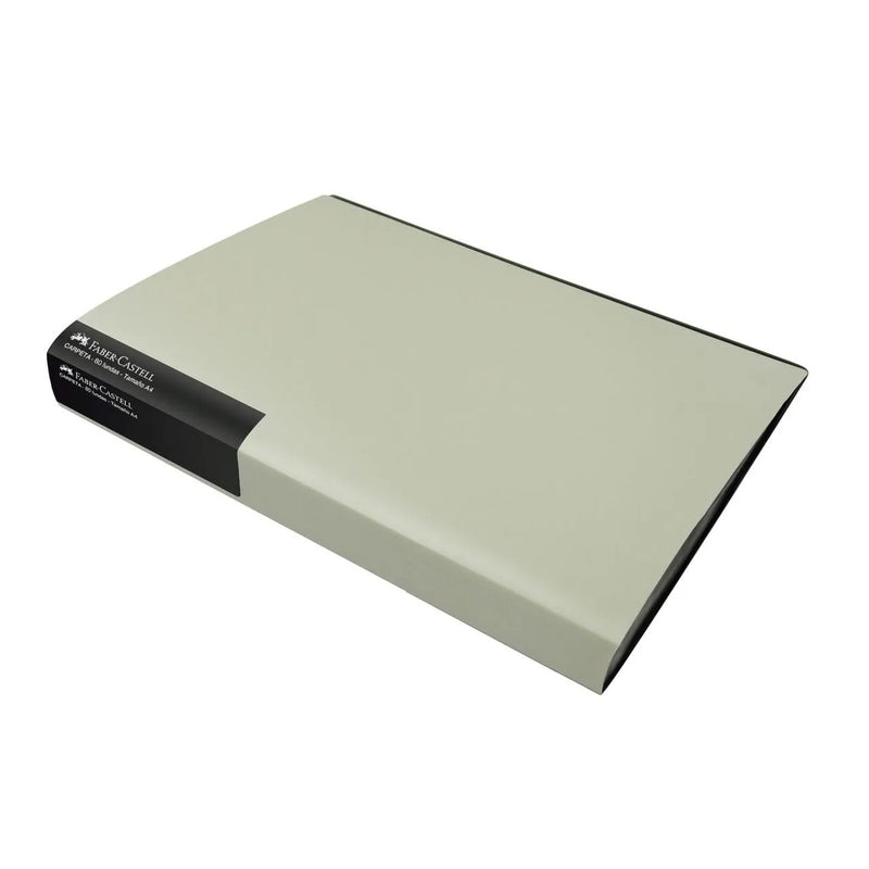 Portadocumen Faber (301672-Cf1980) A4  80 Fundas Gris Cla