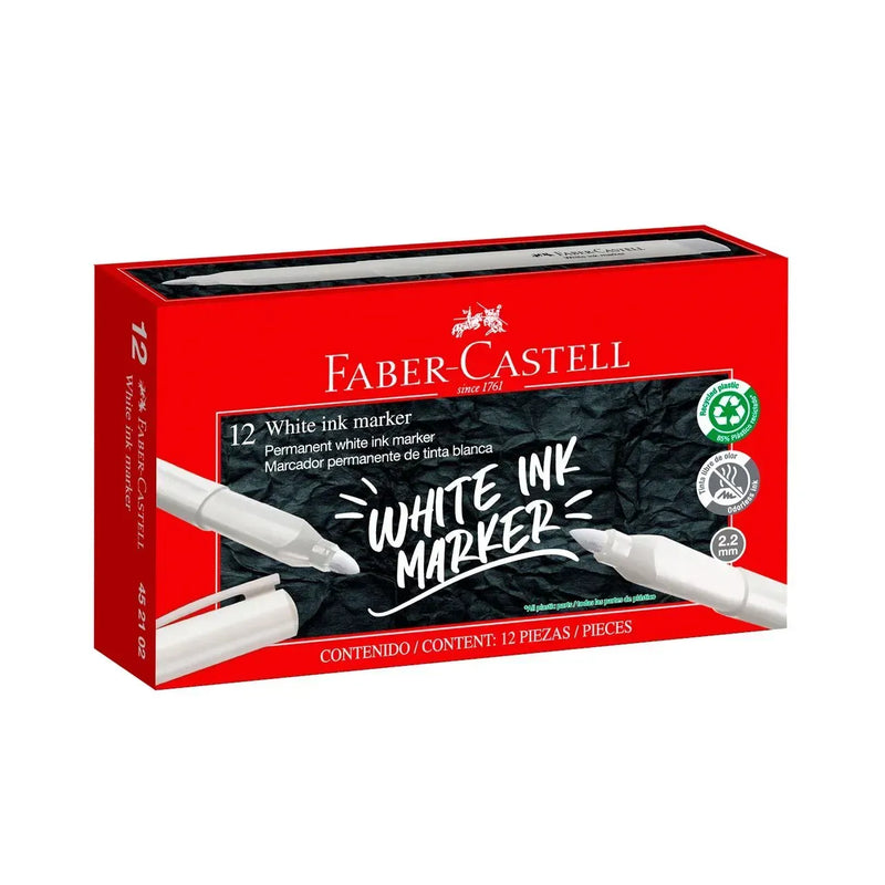 Marcador Faber Castell Permanente Blanco