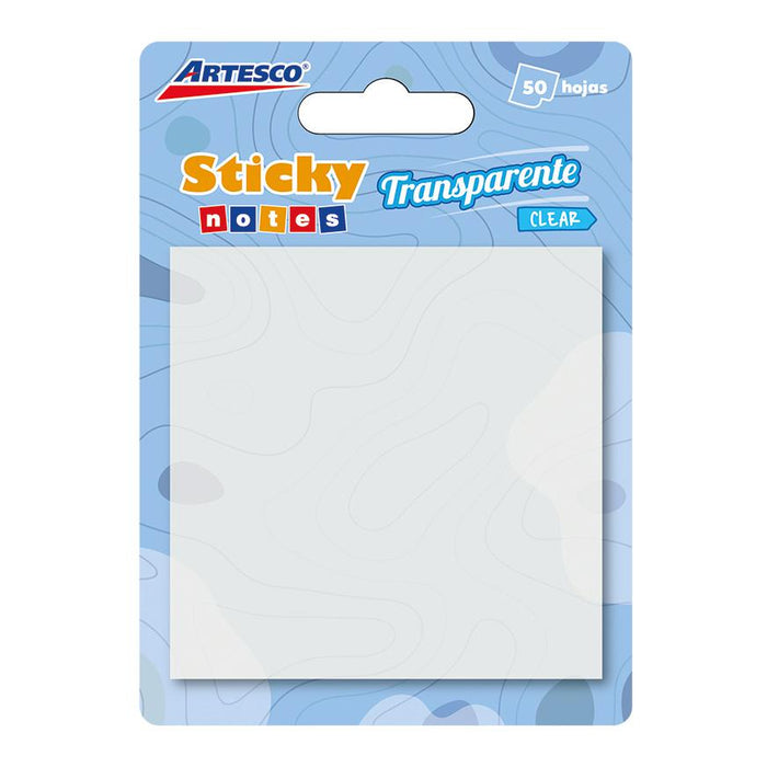 Nota Artesco Adhesivas Transparente 3X3 50H Clear (654)