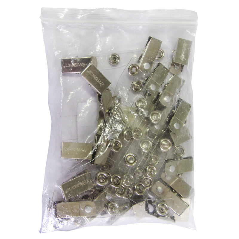 Clip Artesco Para Fotocheck De Metal - Bolsa x 25 unds